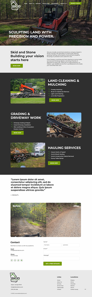 Web Design by pb for Skid and Stone, LLC | Design: #36348344