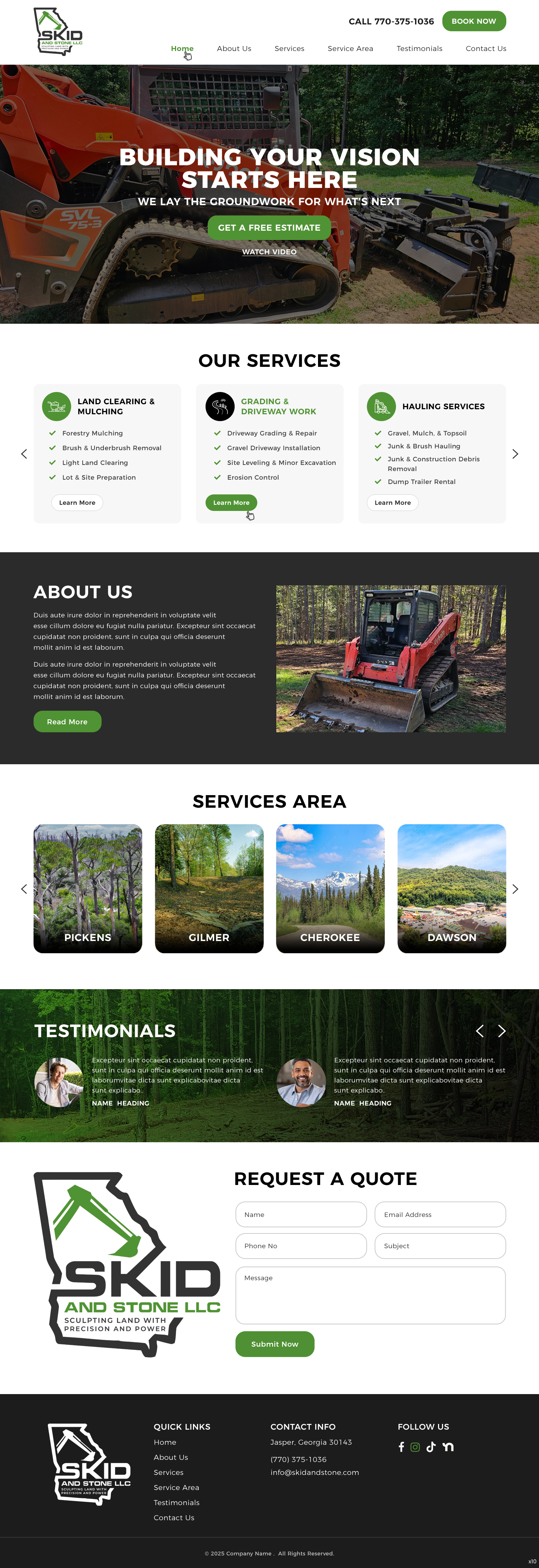 Web Design by pb for Skid and Stone, LLC | Design #36348348