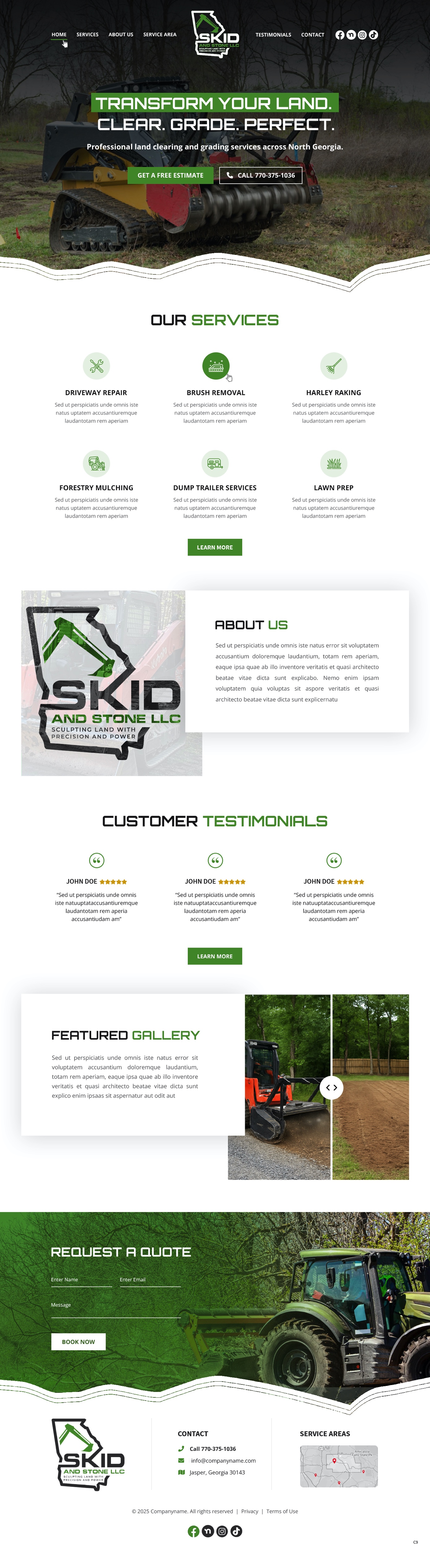 Web Design by pb for Skid and Stone, LLC | Design #36348349