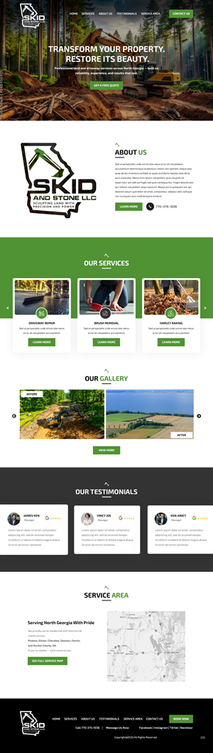 Web Design by pb for Skid and Stone, LLC | Design: #36362172