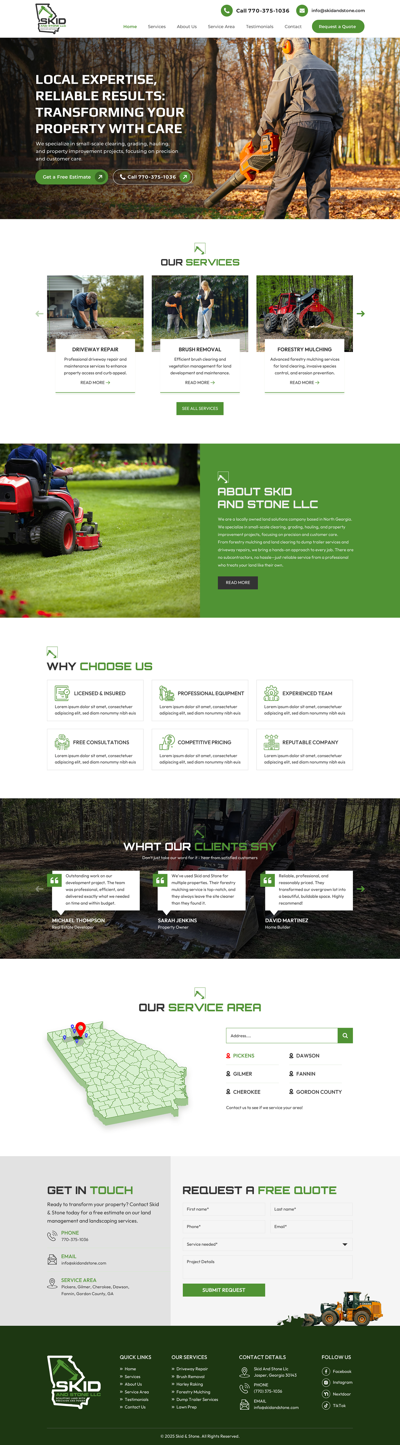 Web Design by Sbss for Skid and Stone, LLC | Design #36361497