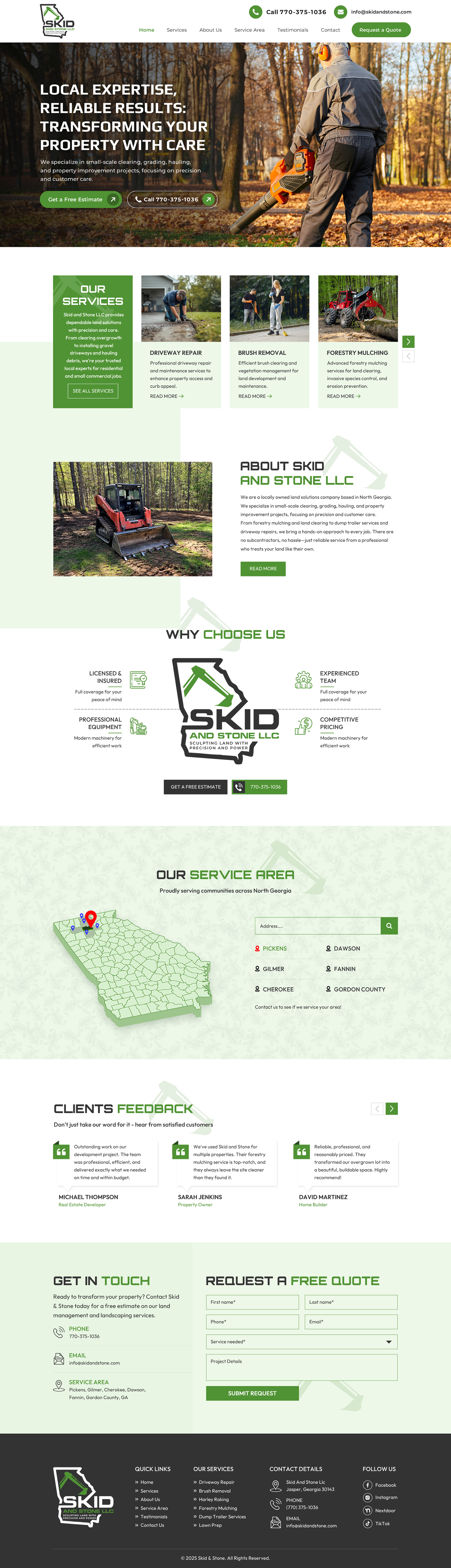 Web Design by Sbss for Skid and Stone, LLC | Design #36361499