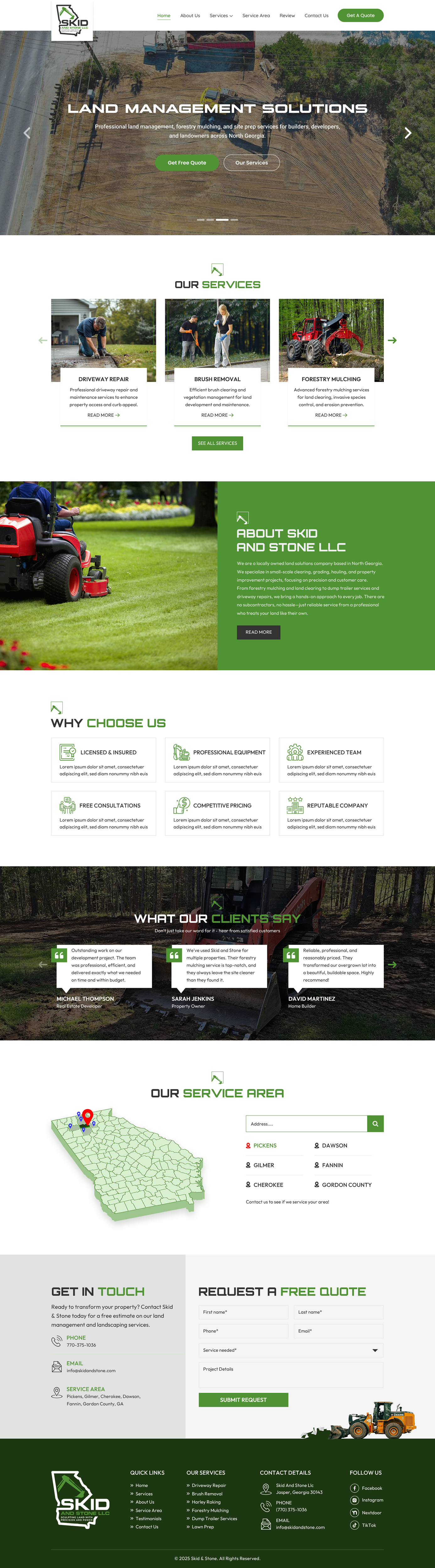 Web Design by Sbss for Skid and Stone, LLC | Design #36361509