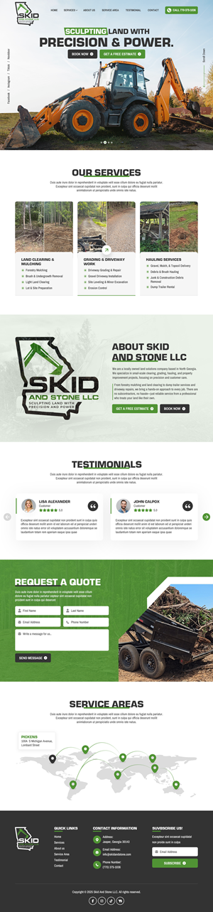 Web Design by sai.designer87 for Skid and Stone, LLC | Design #36355371