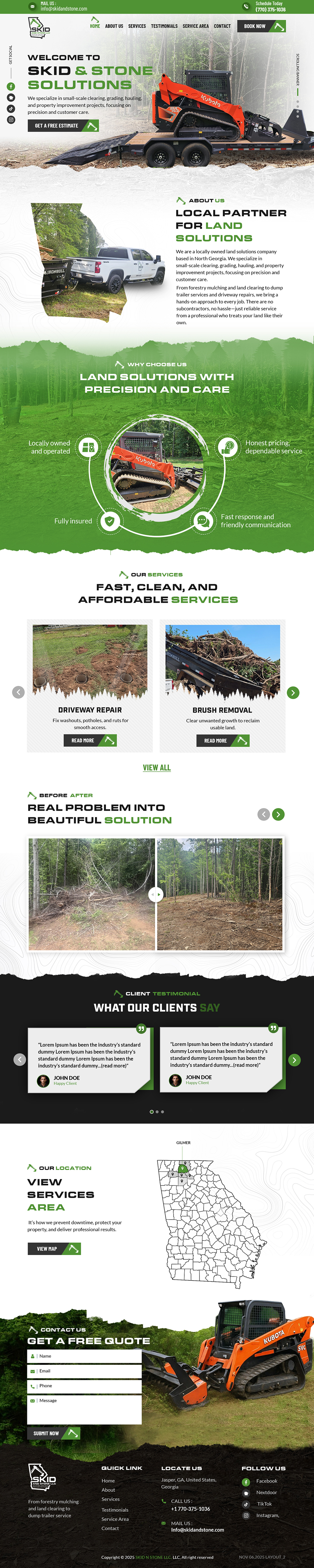 Web Design by sai.designer87 for Skid and Stone, LLC | Design #36357871