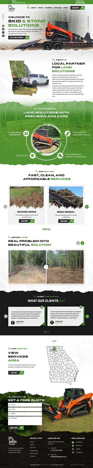 Web Design by sai.designer87 for Skid and Stone, LLC | Design: #36357871