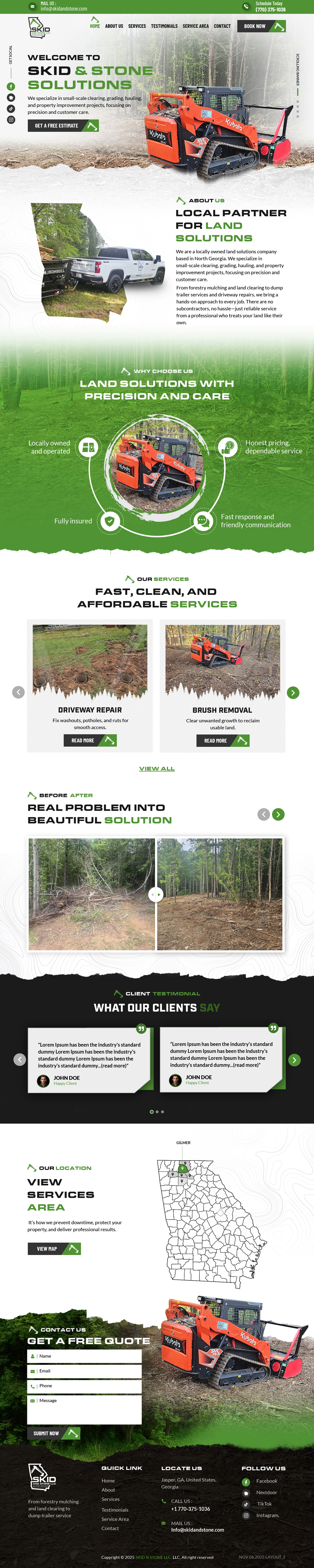 Web Design by sai.designer87 for Skid and Stone, LLC | Design #36367923