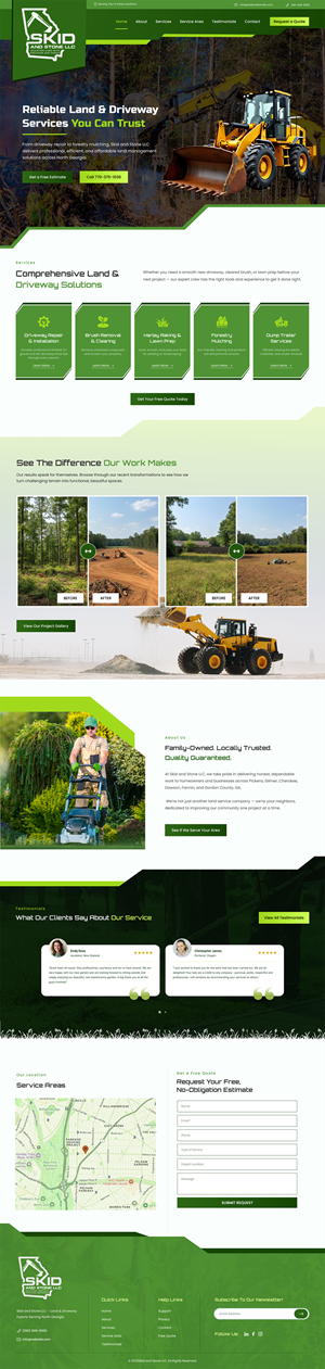 Web Design by UniqueCreator99 for Skid and Stone, LLC | Design #36366320
