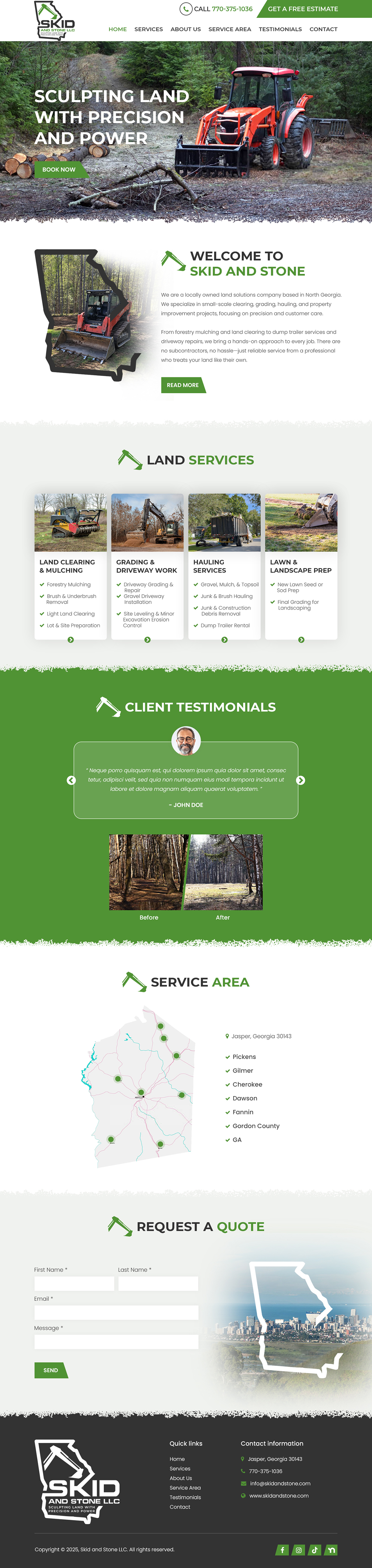 Web Design by Starlyn DS for Skid and Stone, LLC | Design #36345351
