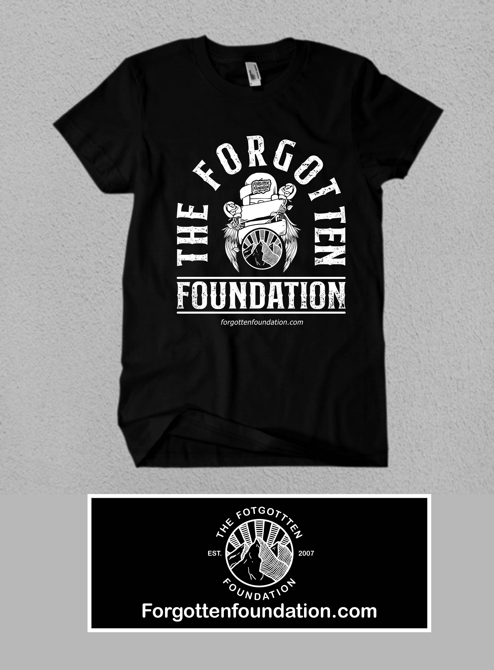 T-shirt Design by Rheanza for FORGOTTEN FOUNDATION | Design #36365596