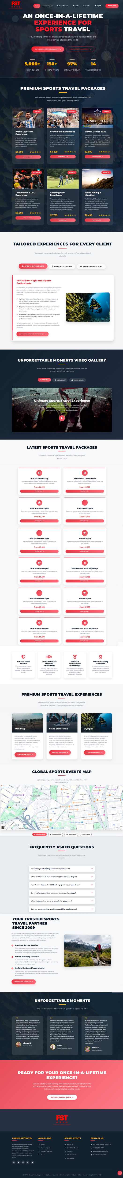 Diseño Web por "DesignsWorld" para Forsportstravel | Diseño #36434439