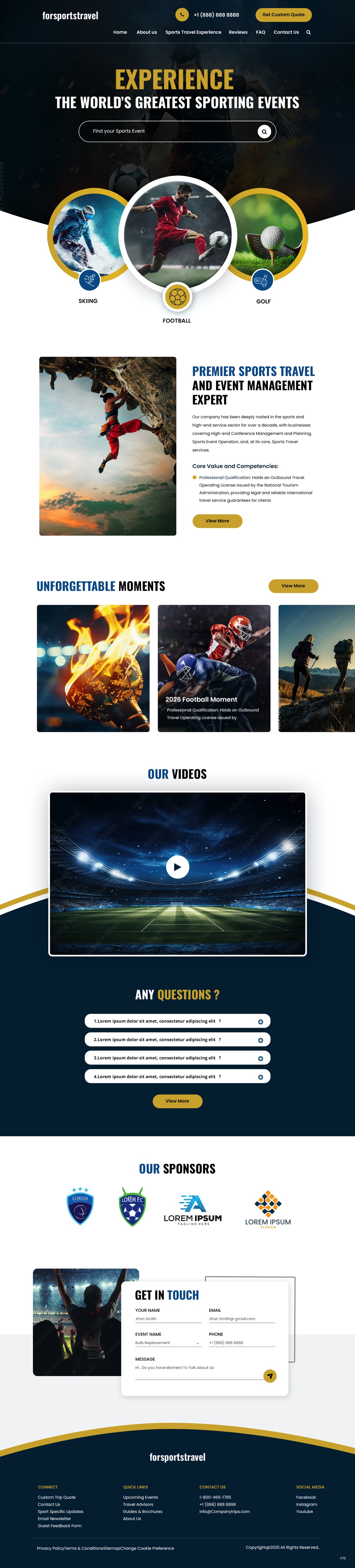 Web Design by pb for Forsportstravel | Design #36355594