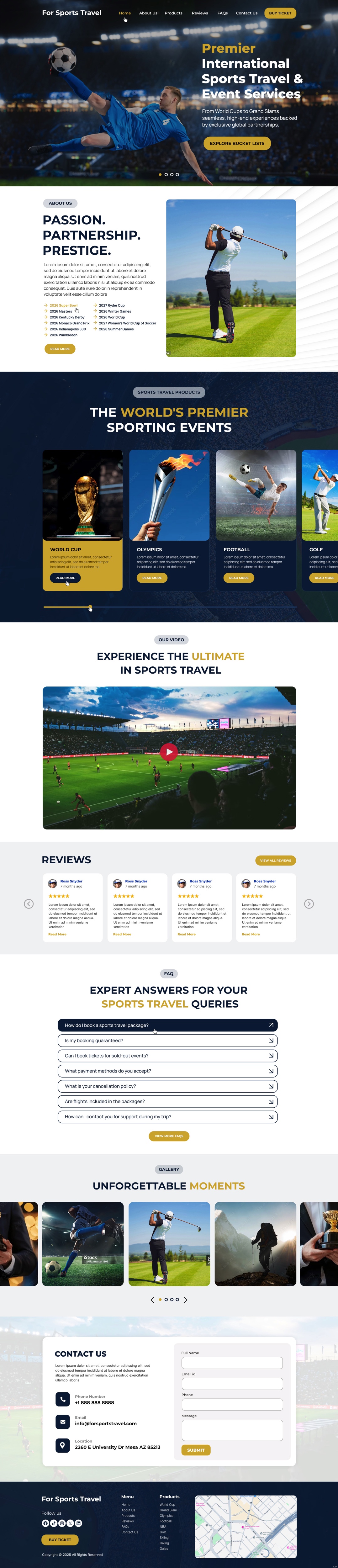 Web Design by pb for Forsportstravel | Design #36355595