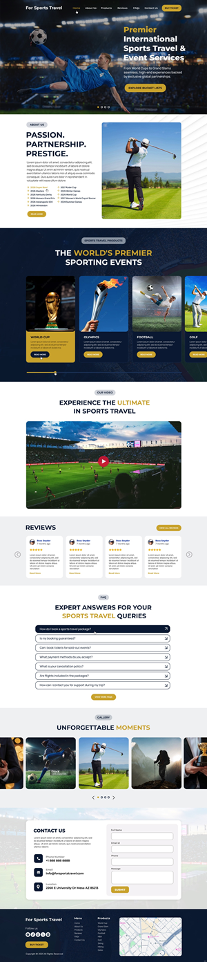 Web Design by pb for Forsportstravel | Design: #36355595