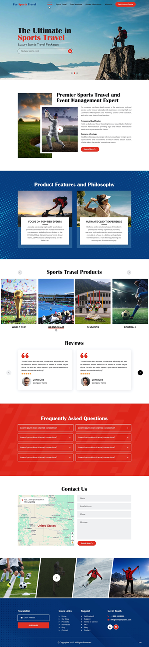 Web Design by pb for Forsportstravel | Design: #36355597