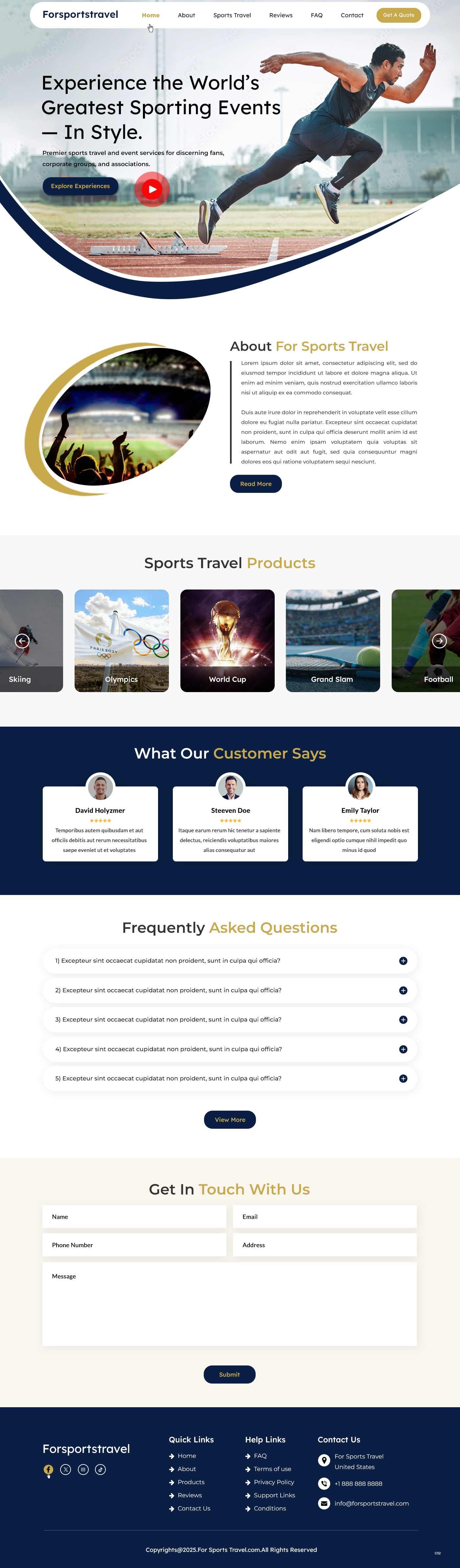 Web Design by pb for Forsportstravel | Design #36355599