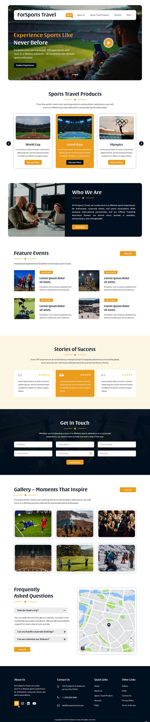 Web Design by pb for Forsportstravel | Design: #36355600