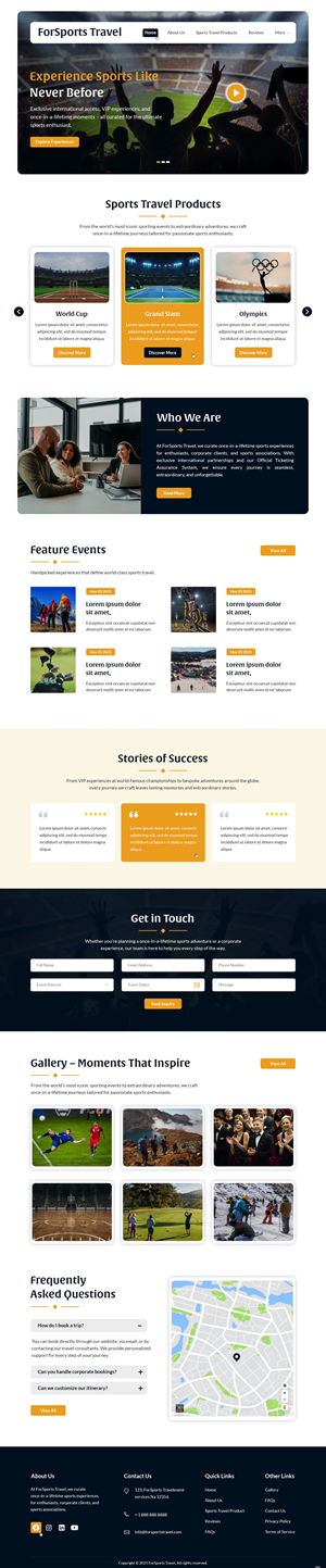 Web Design by pb for Forsportstravel | Design: #36355601
