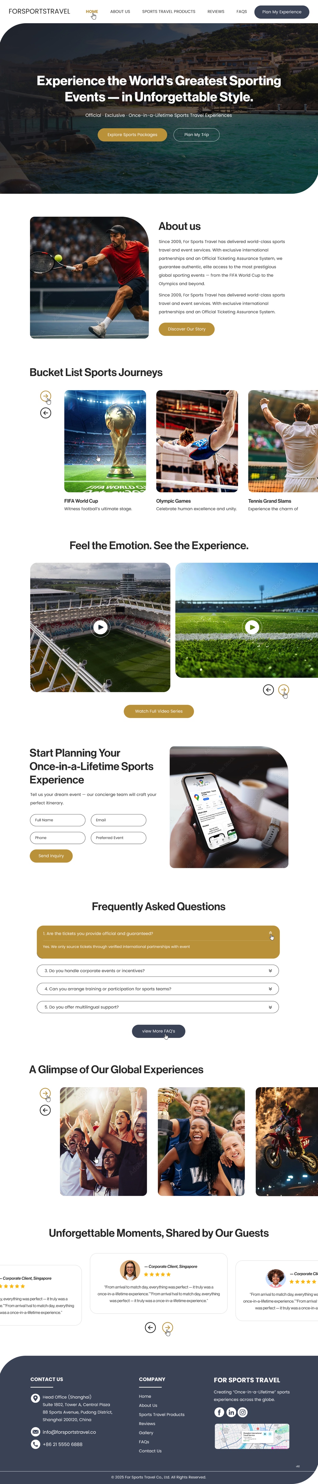 Web Design by pb for Forsportstravel | Design #36355605