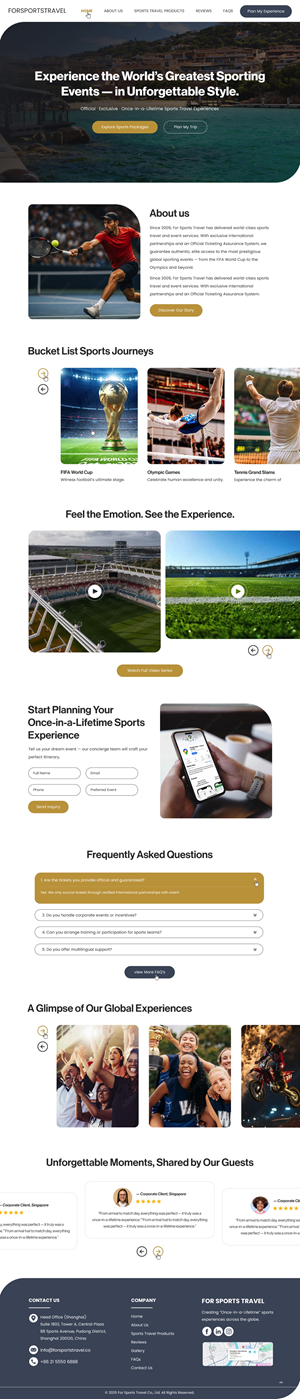Web Design by pb for Forsportstravel | Design: #36355605
