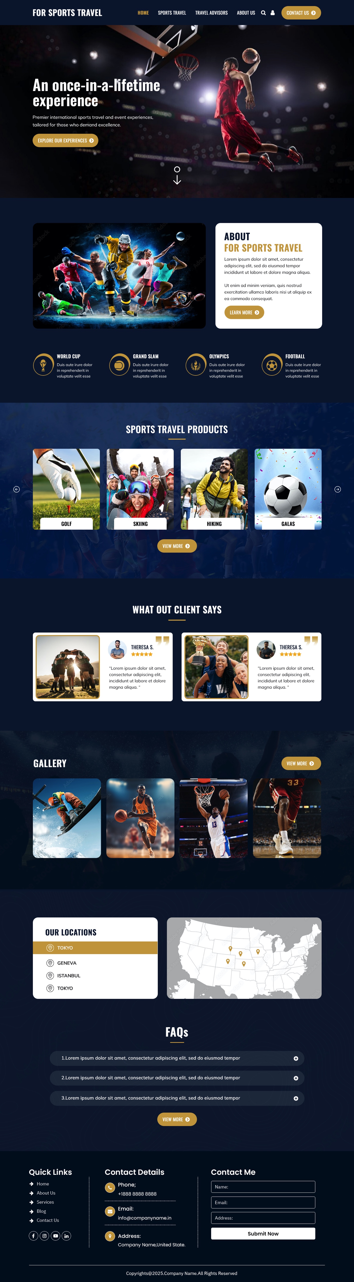 Web Design by pb for Forsportstravel | Design #36355606
