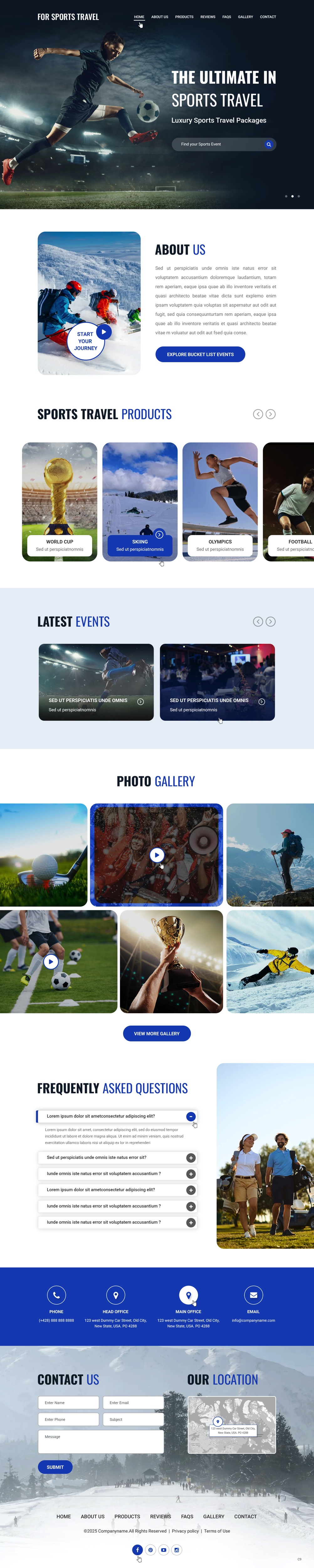 Web Design by pb for Forsportstravel | Design #36355607