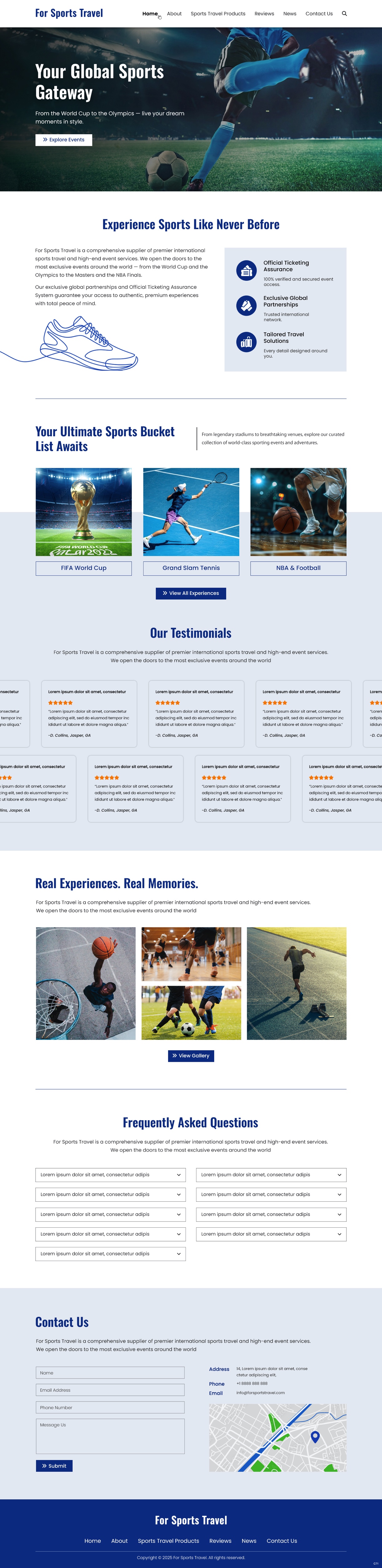 Web Design by pb for Forsportstravel | Design #36355608