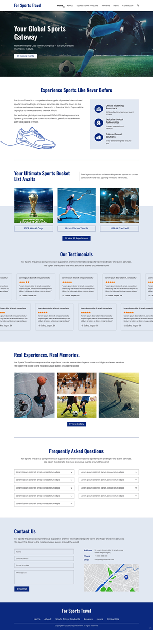 Web Design by pb for Forsportstravel | Design: #36355608