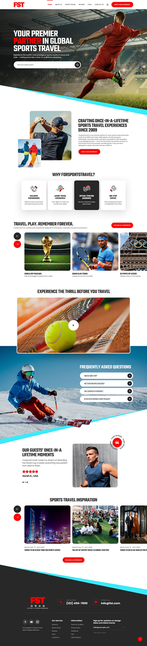 Web Design by NZ Creatives for Forsportstravel | Design: #36382309