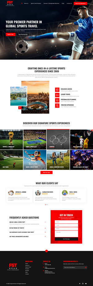 Web Design by NZ Creatives for Forsportstravel | Design: #36382311
