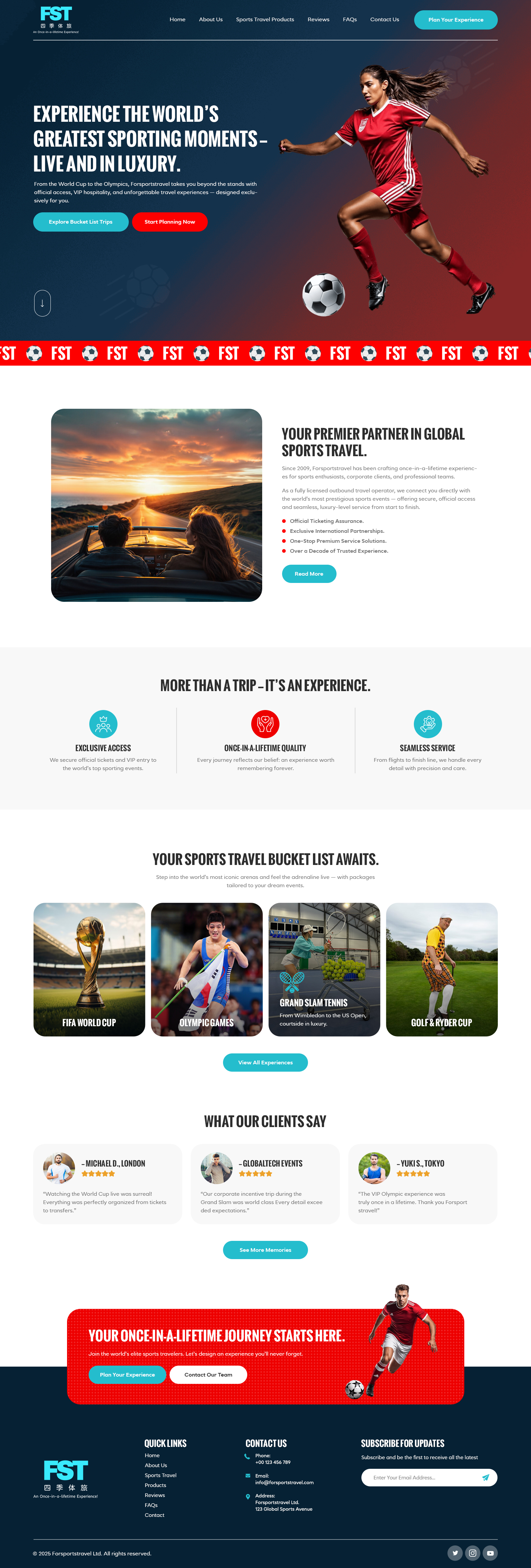 Diseño Web por NZ Creatives para Forsportstravel | Diseño #36382312