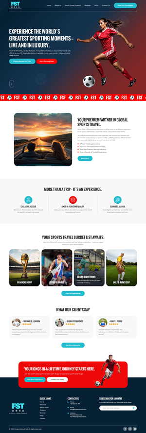 Web Design by NZ Creatives for Forsportstravel | Design: #36382312