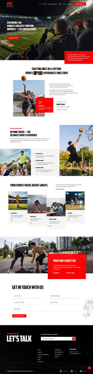 Web-Design von NZ Creatives für Forsportstravel | Design #36389397