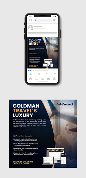 Flyer Design by 3Guys for Goldman Travel Corporation | Design: #36348408