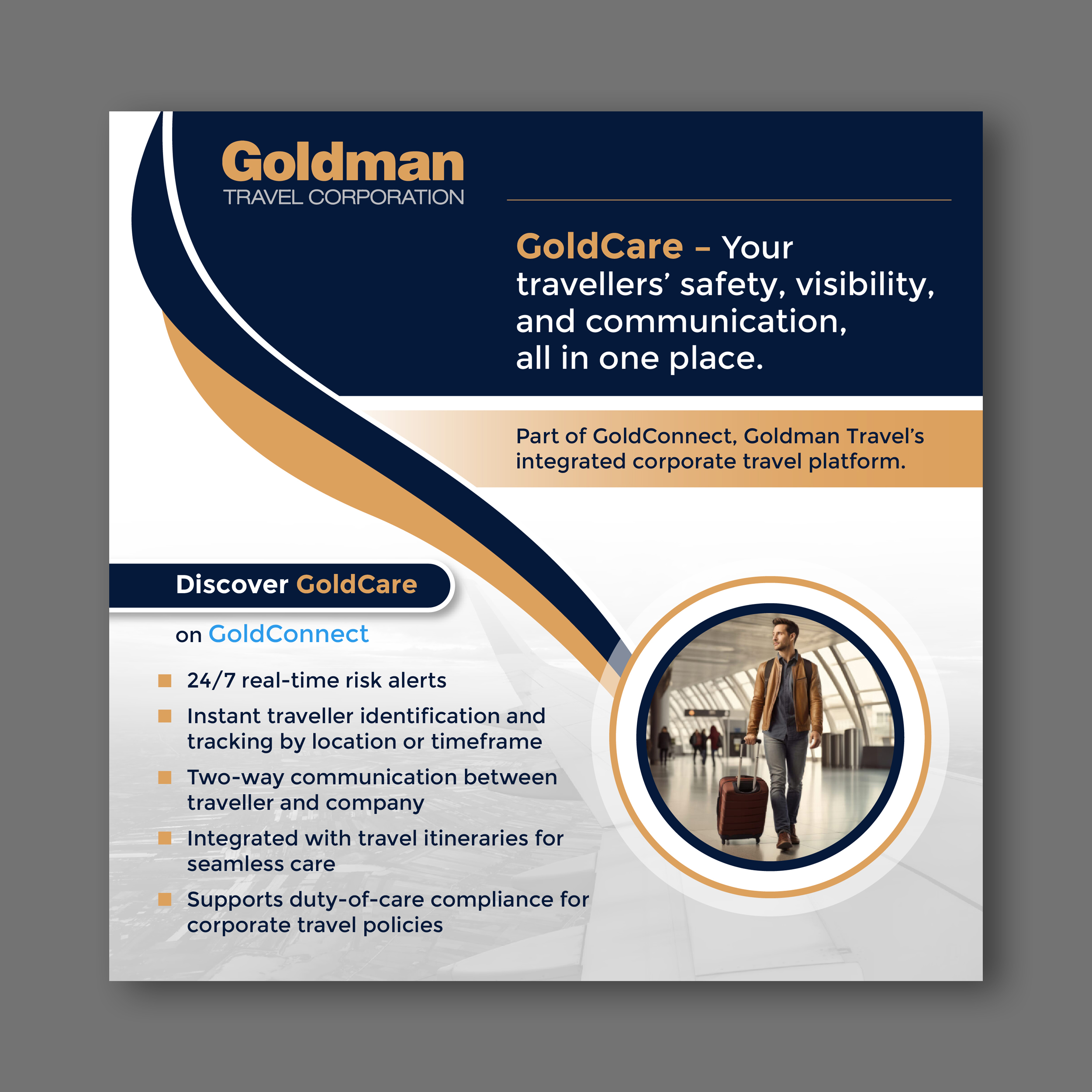 Flyer Design by Impressive Designs for Goldman Travel Corporation | Design #36346943
