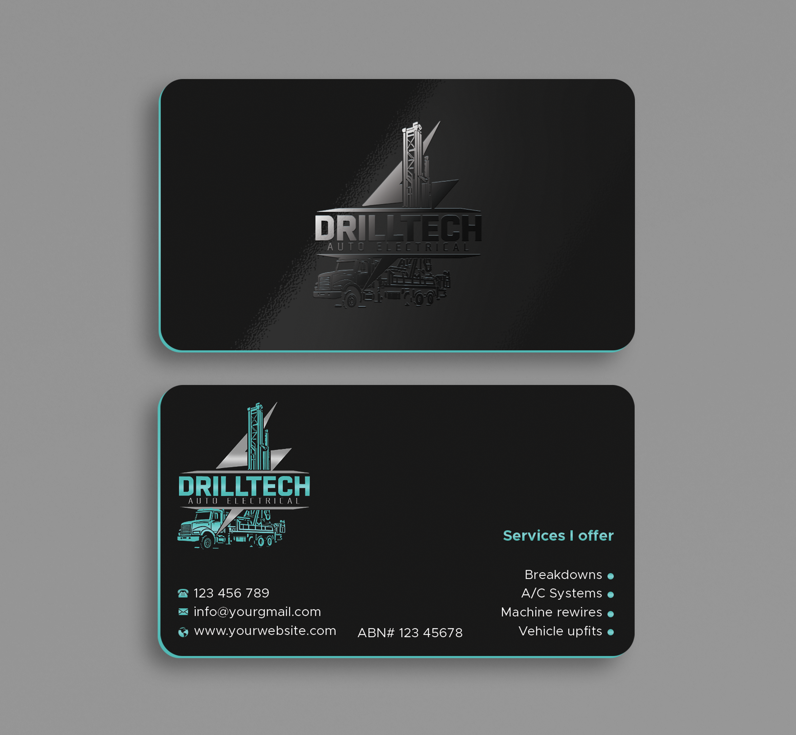 Visitenkarten-Design von Expert Bappy für Drill Tech Auto Electrical  | Design #36345870
