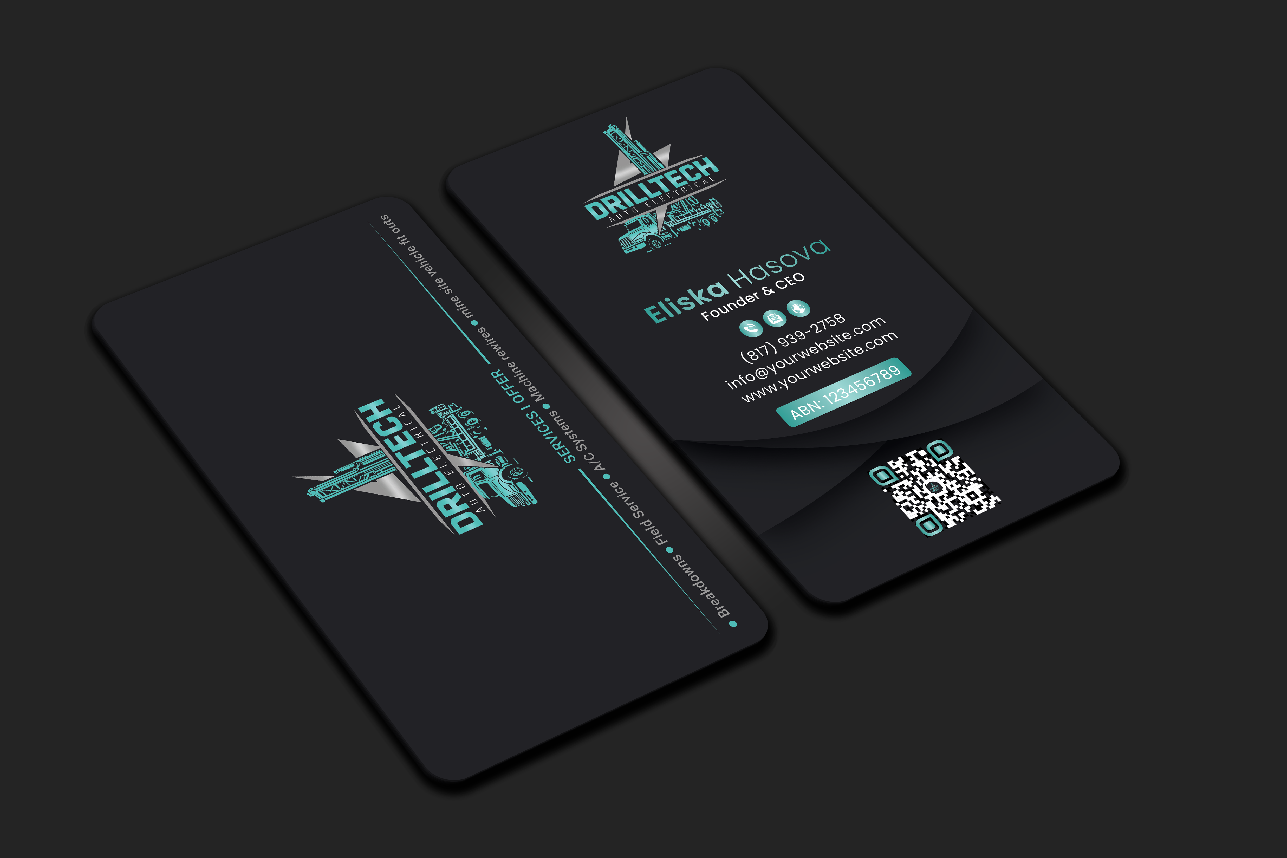 Business Card Design by DesignerShahadat for Drill Tech Auto Electrical  | Design #36347728