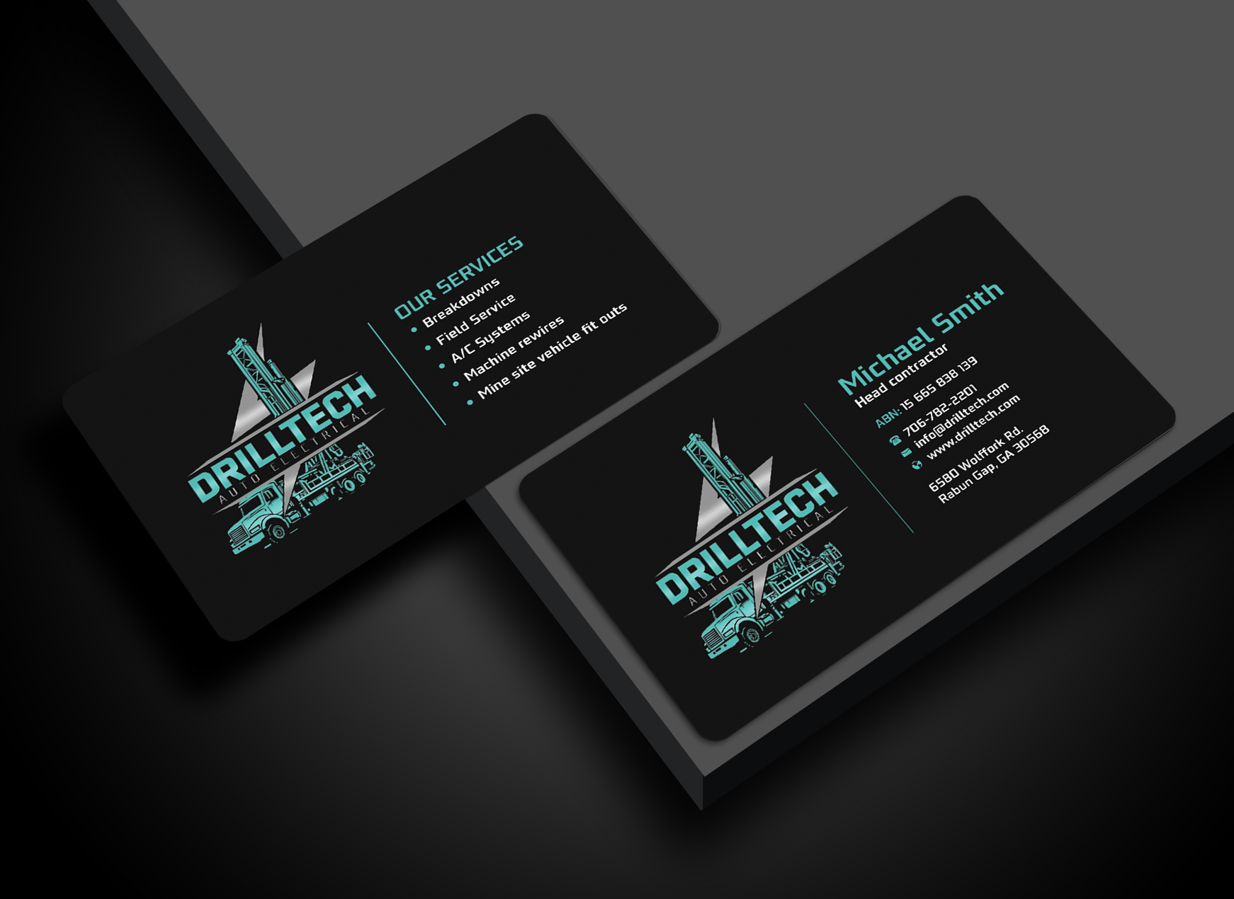 Business Card Design by Innovative Graphix for Drill Tech Auto Electrical  | Design #36346556