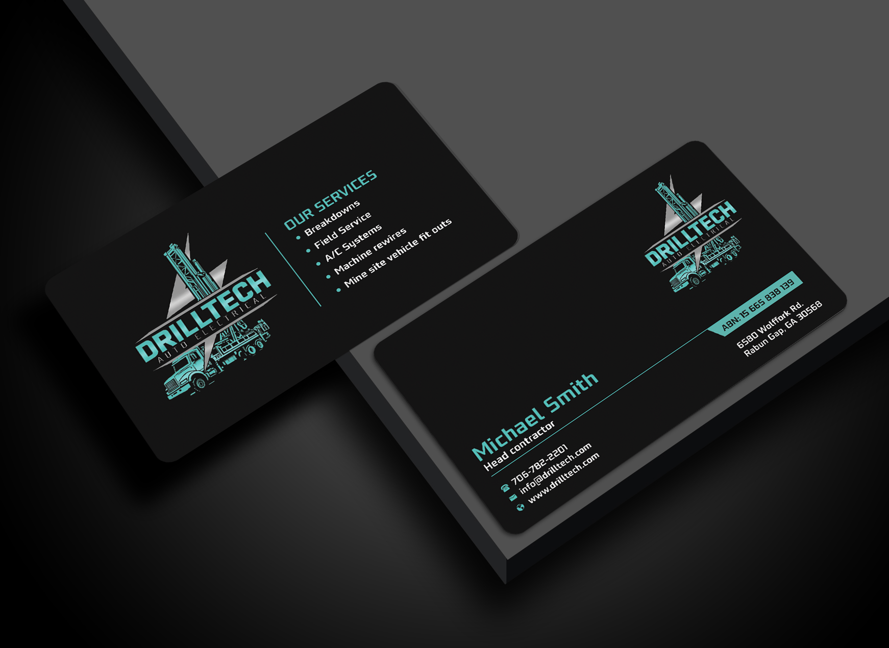 Business Card Design by Innovative Graphix for Drill Tech Auto Electrical  | Design #36346643