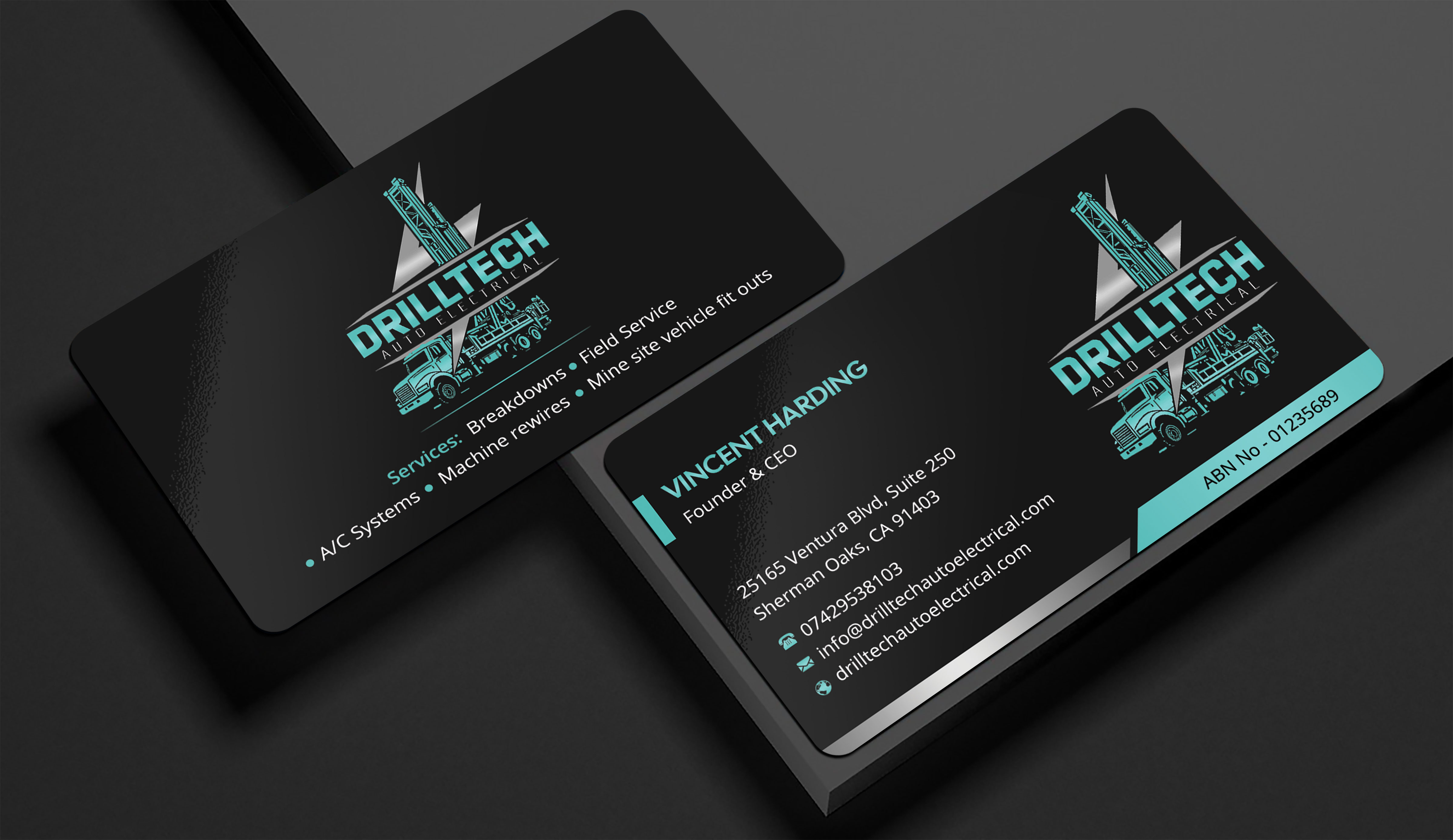 Business Card Design by Sabbir_2025 for Drill Tech Auto Electrical  | Design #36350718