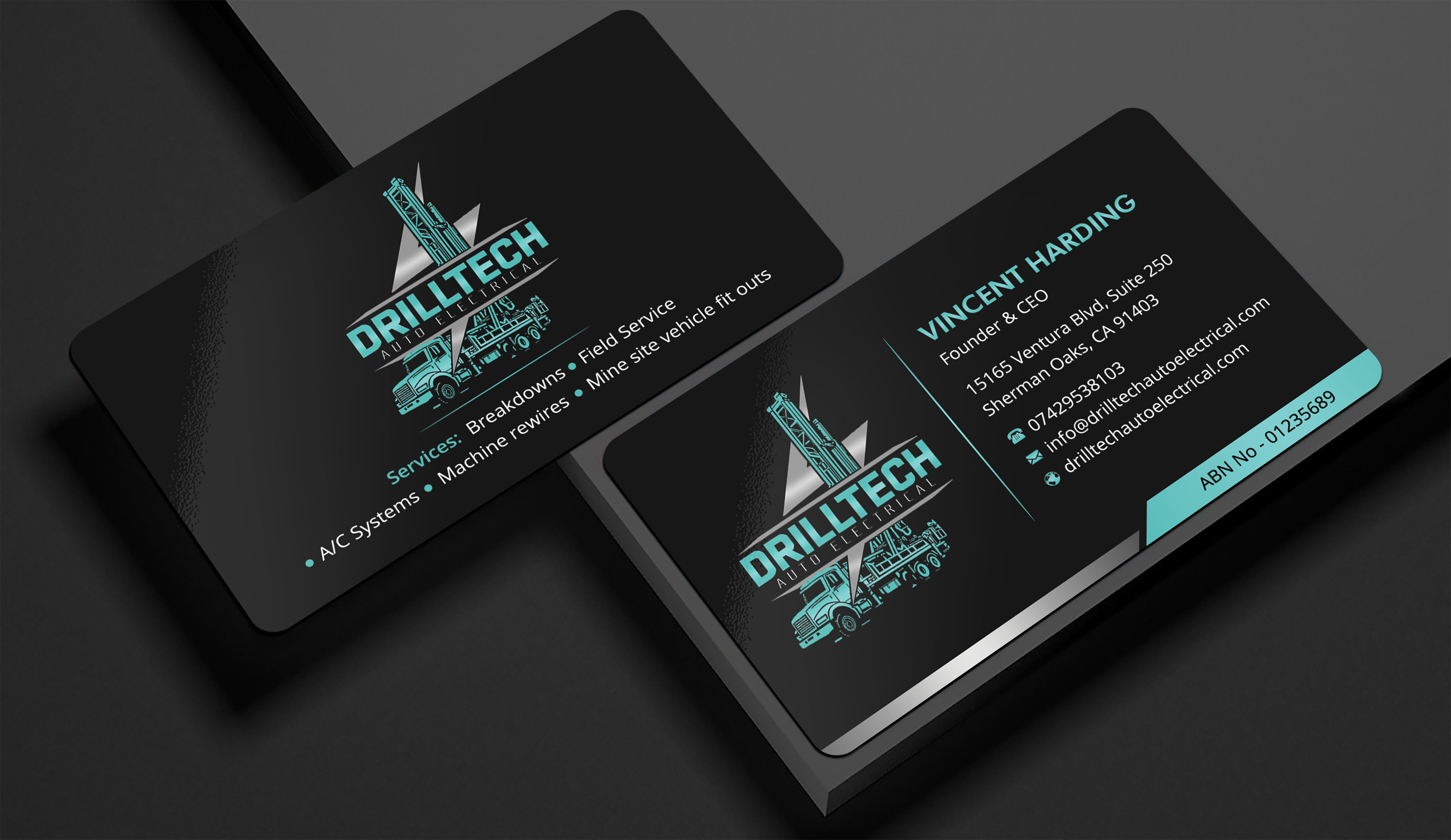Visitenkarten-Design von Sabbir_2025 für Drill Tech Auto Electrical  | Design #36350875