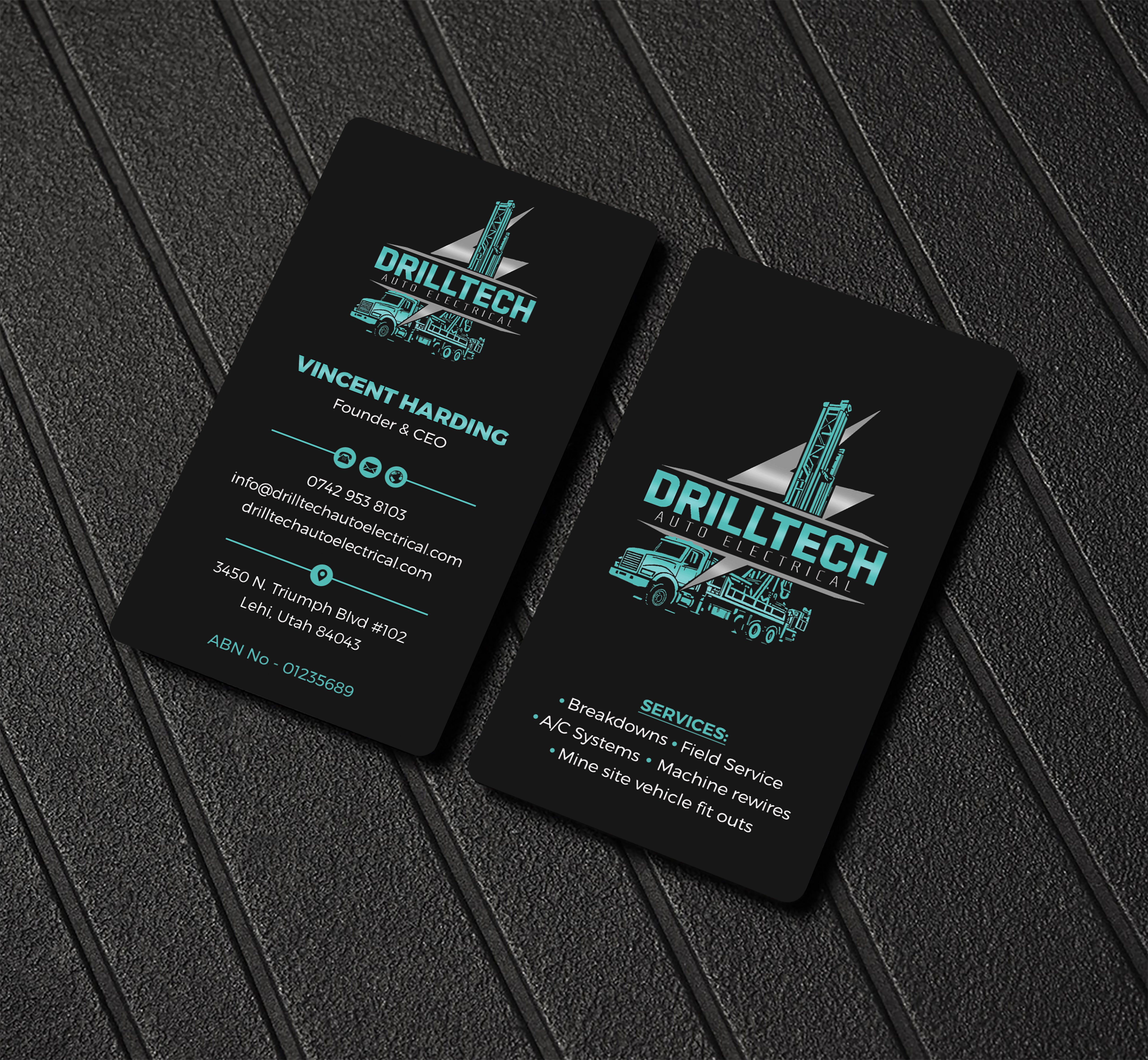 Business Card Design by Sabbir_2025 for Drill Tech Auto Electrical  | Design #36351012
