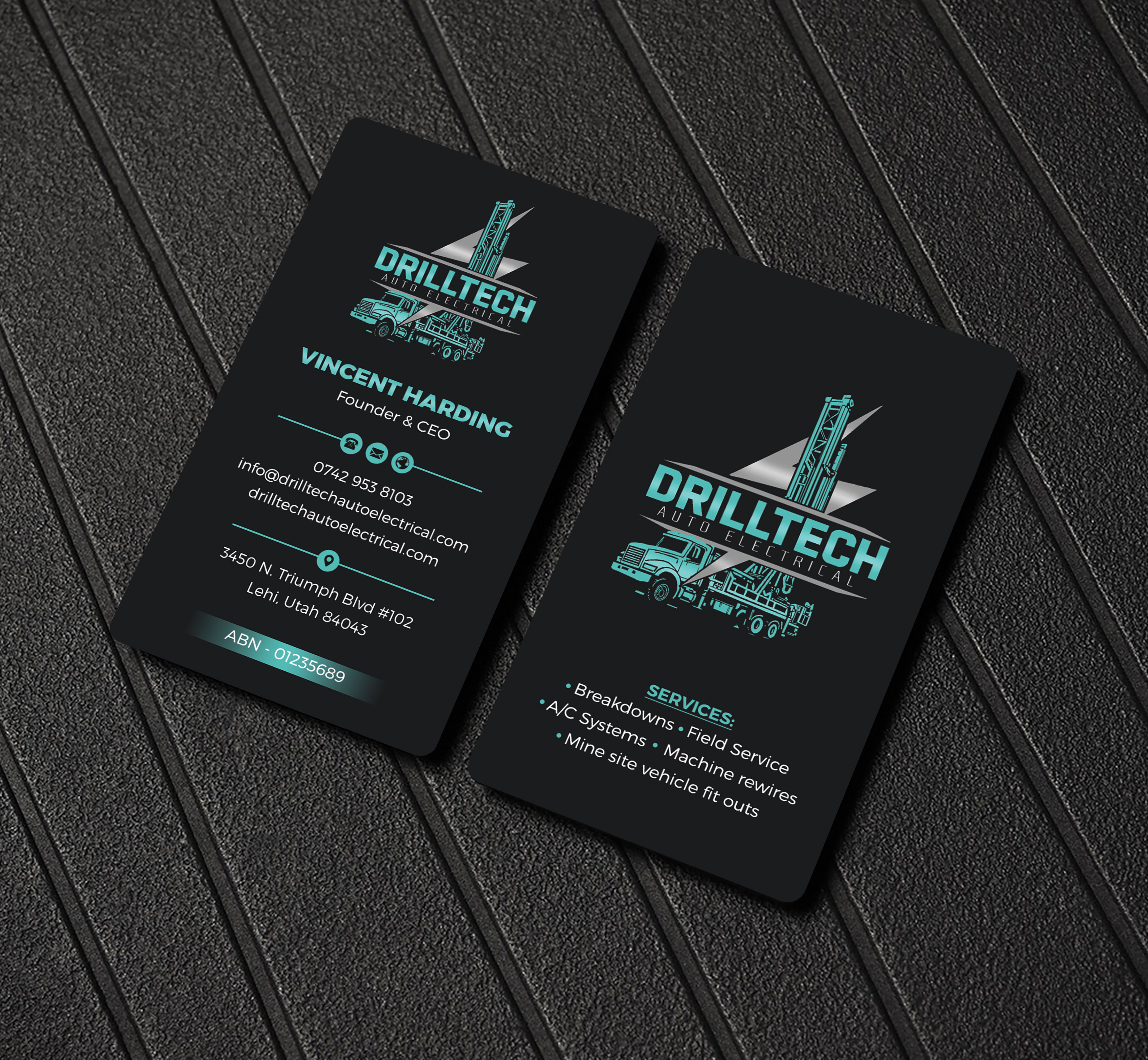 Business Card Design by Sabbir_2025 for Drill Tech Auto Electrical  | Design #36351075