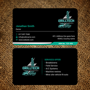 Business Card Design by freelancer75 for Drill Tech Auto Electrical  | Design: #36348475