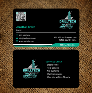 Business Card Design by freelancer75 for Drill Tech Auto Electrical  | Design: #36348606