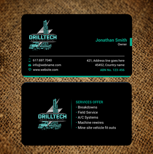 Business Card Design by freelancer75 for Drill Tech Auto Electrical  | Design: #36348635