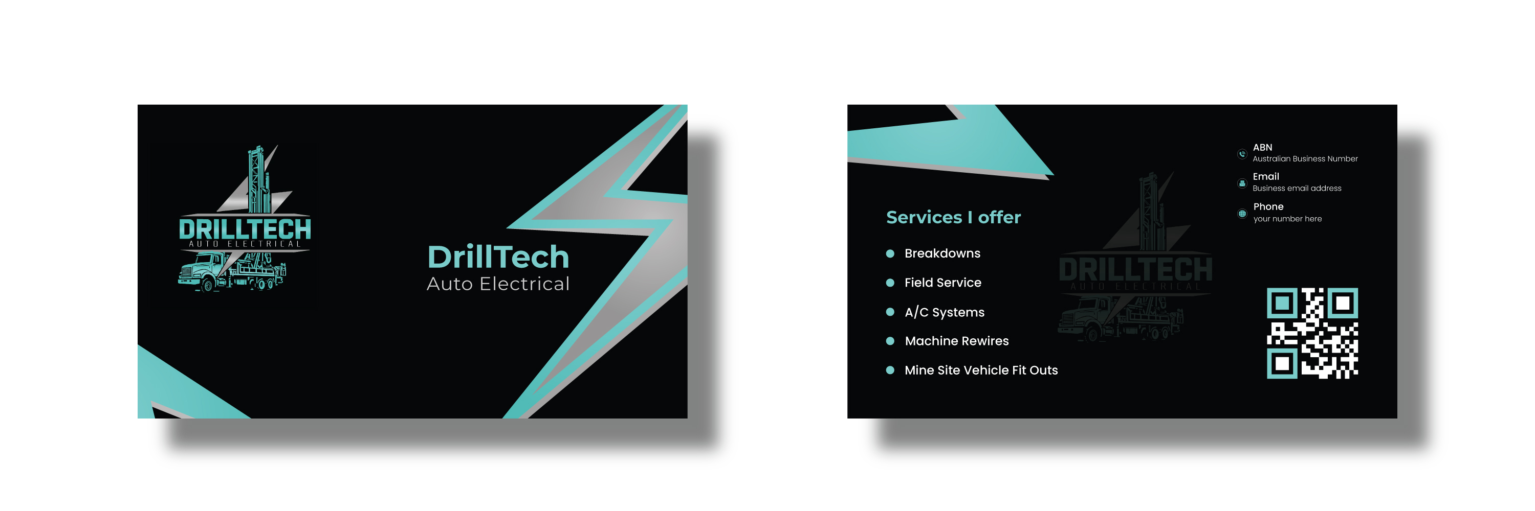 Business Card Design by grappikstar for Drill Tech Auto Electrical  | Design #36349609