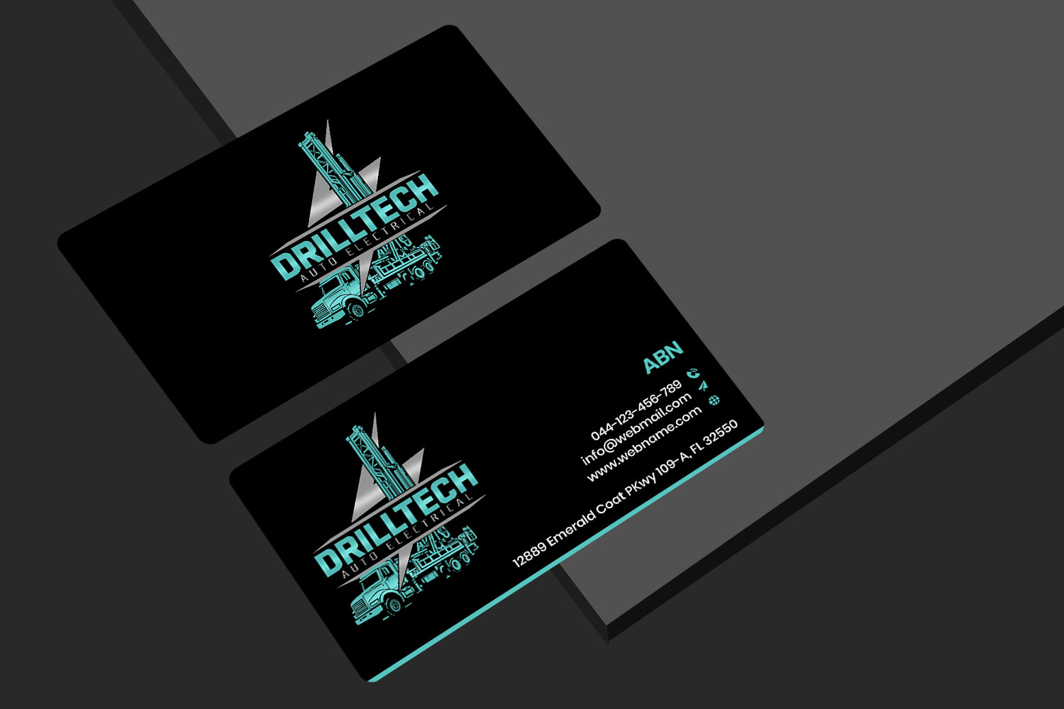 Business Card Design by rainbowmagic2017 for Drill Tech Auto Electrical  | Design #36345070