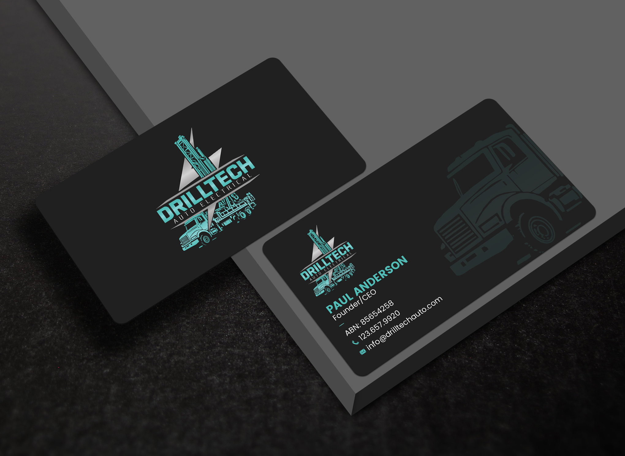 Business Card Design by Uttom 2 for Drill Tech Auto Electrical  | Design #36345537