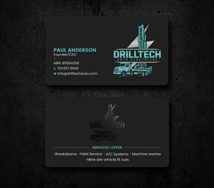 Diseño de Tarjeta de Presentación por Uttom 2 para Drill Tech Auto Electrical  | Diseño: #36348831